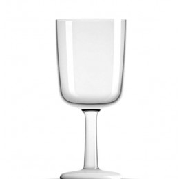 Palm Non Slip Forever Unbreakable Wine Glass White Base