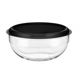 Palm Unbreakable Salad Bowl With Black Lid