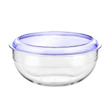 Palm Unbreakable Salad Bowl With Blue Lid