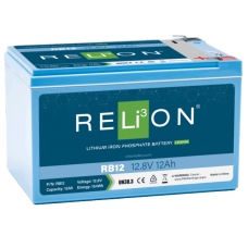 RELiON Deep Cycle Batteries - RB12 12V 12Ah Lithium Battery