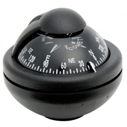 Riviera Bracket Mounted Magnetic Compass Black