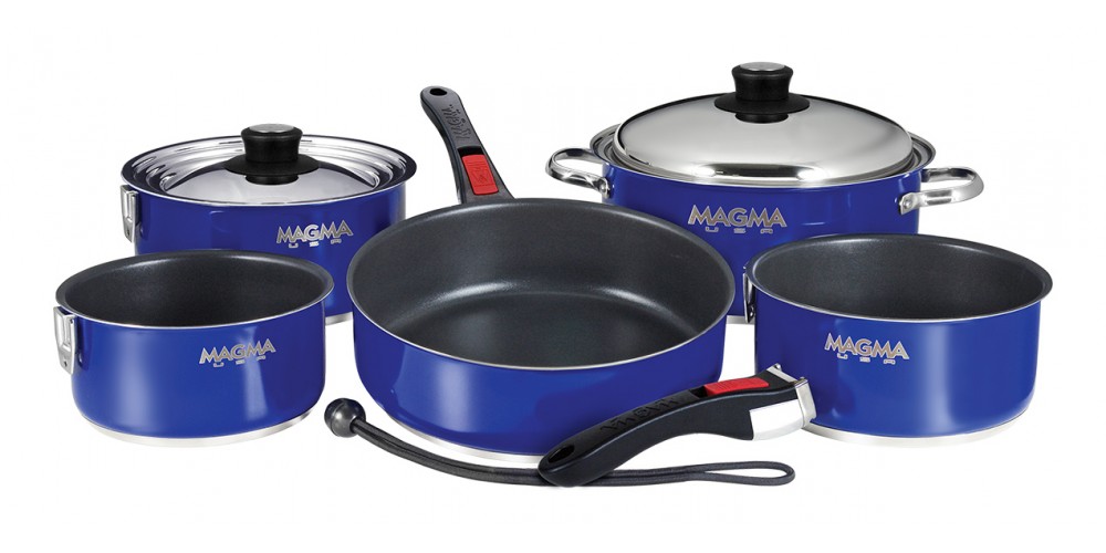 Magma Ceramica Non-Stick 10 Piece Induction Compatible Nesting Cookware Set
