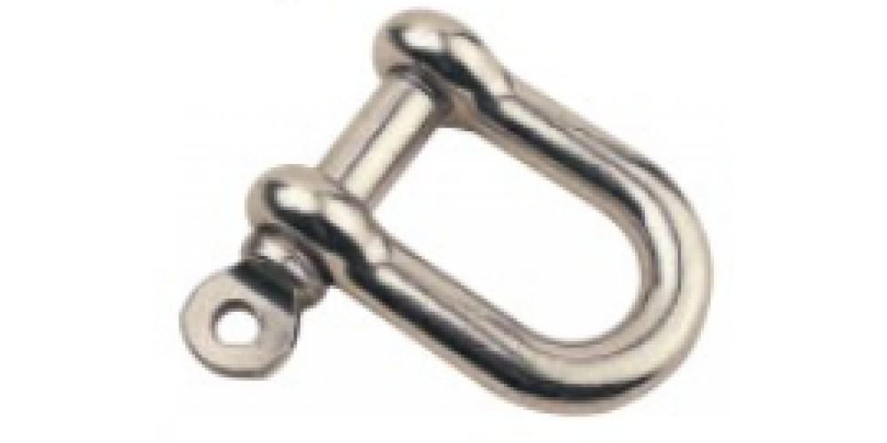 Cruiser Hardware 3/16 316 Stainless Steel D Shackle Scw Pin