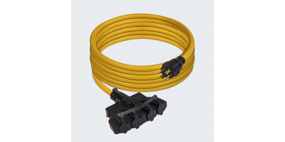 Firman 25' L14-30P to (4) 5-20W Power Cord w/ CB - 1120