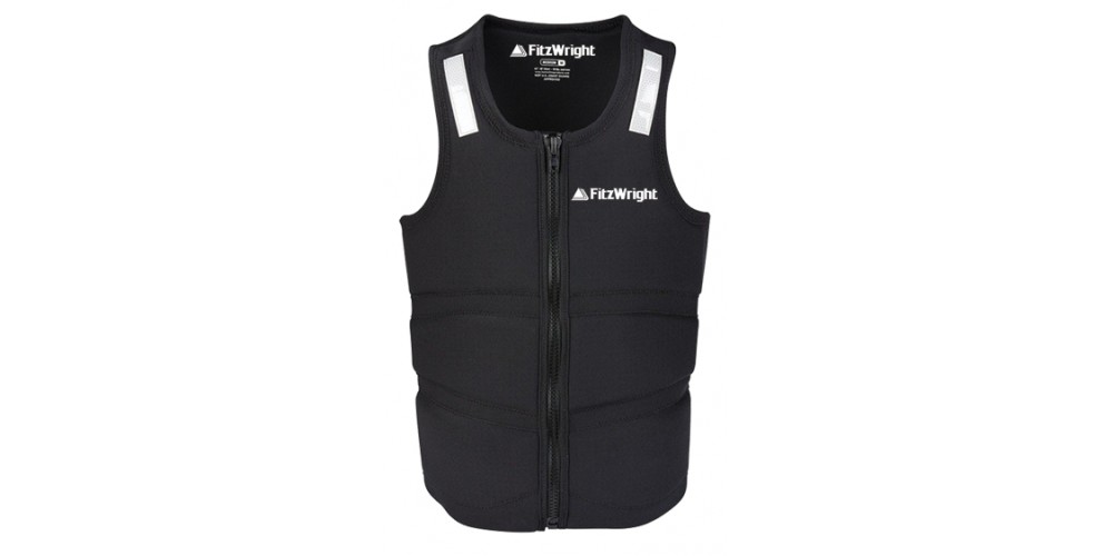 FitzWright Buoyancy Aid - Black Rogue Vest - X-Large - FW-ROGUE-XL