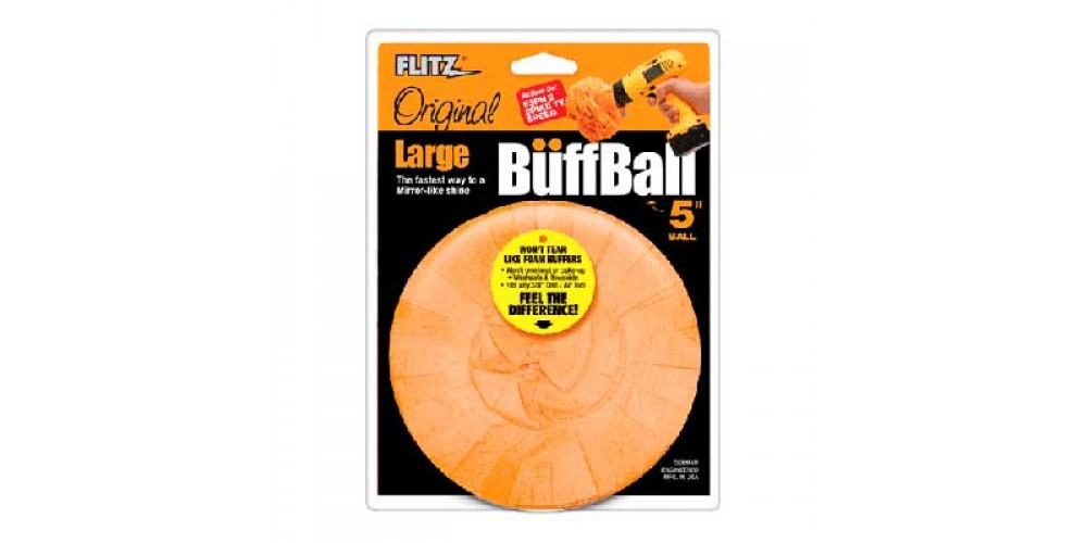Flitz Large Orange Buff Ball-Clam Pk