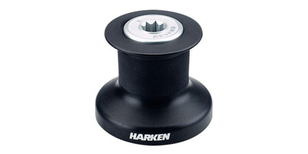 Harken Single Speed Winch with alum-composite  base, drum and top