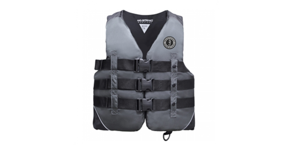 Mustang Vest 3-Buckle Watersports Lifejacket - Black - XL