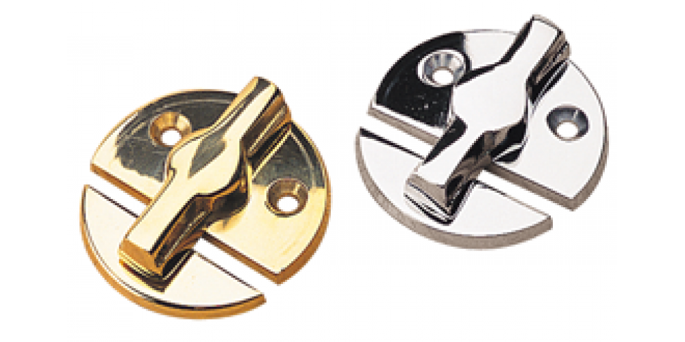 Seadog Button Door Polished Brass