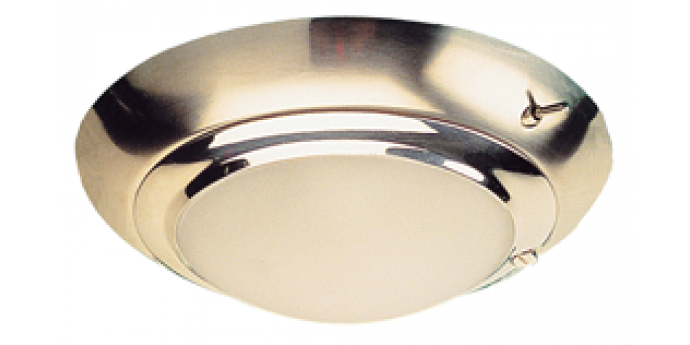 Seadog Dome Light 5" Lens Stainless Steel Gold Trim