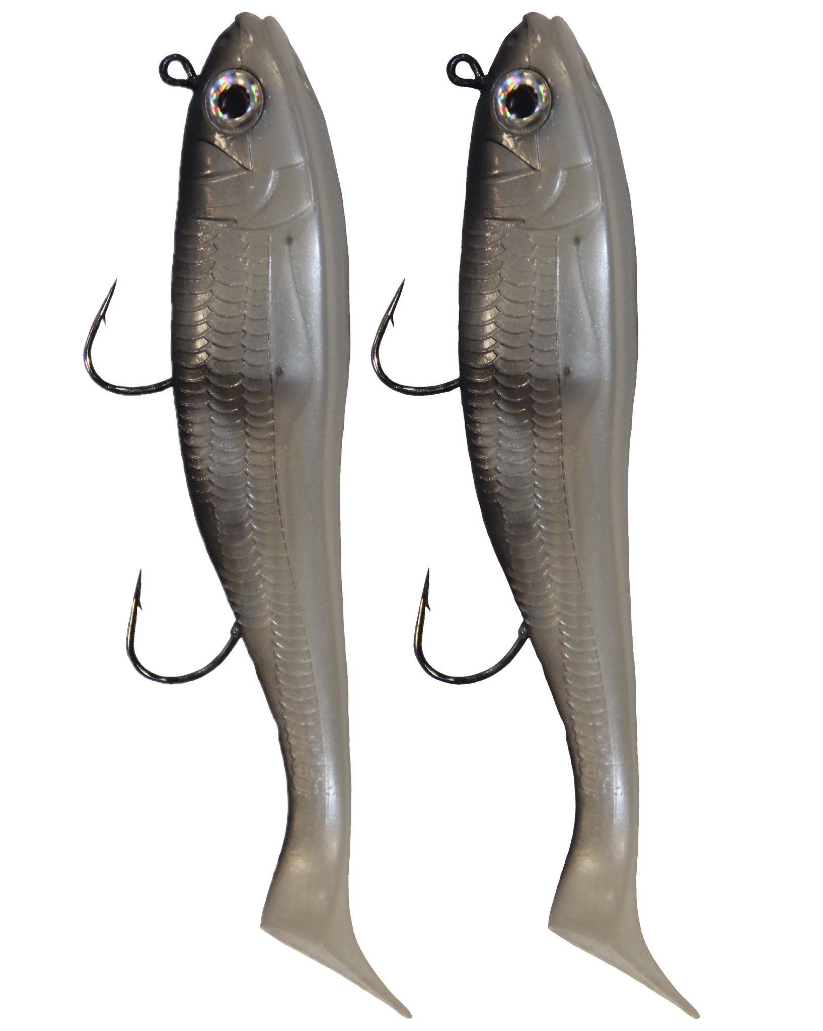 Lighthouse Lures Max Shad 6oz Swimtail White Line