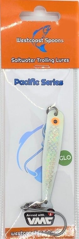 Westcoast Pacific Series Spoon Lure Size 4 White Double Glow - PS4